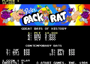 Peter Pack-Rat screen shot title